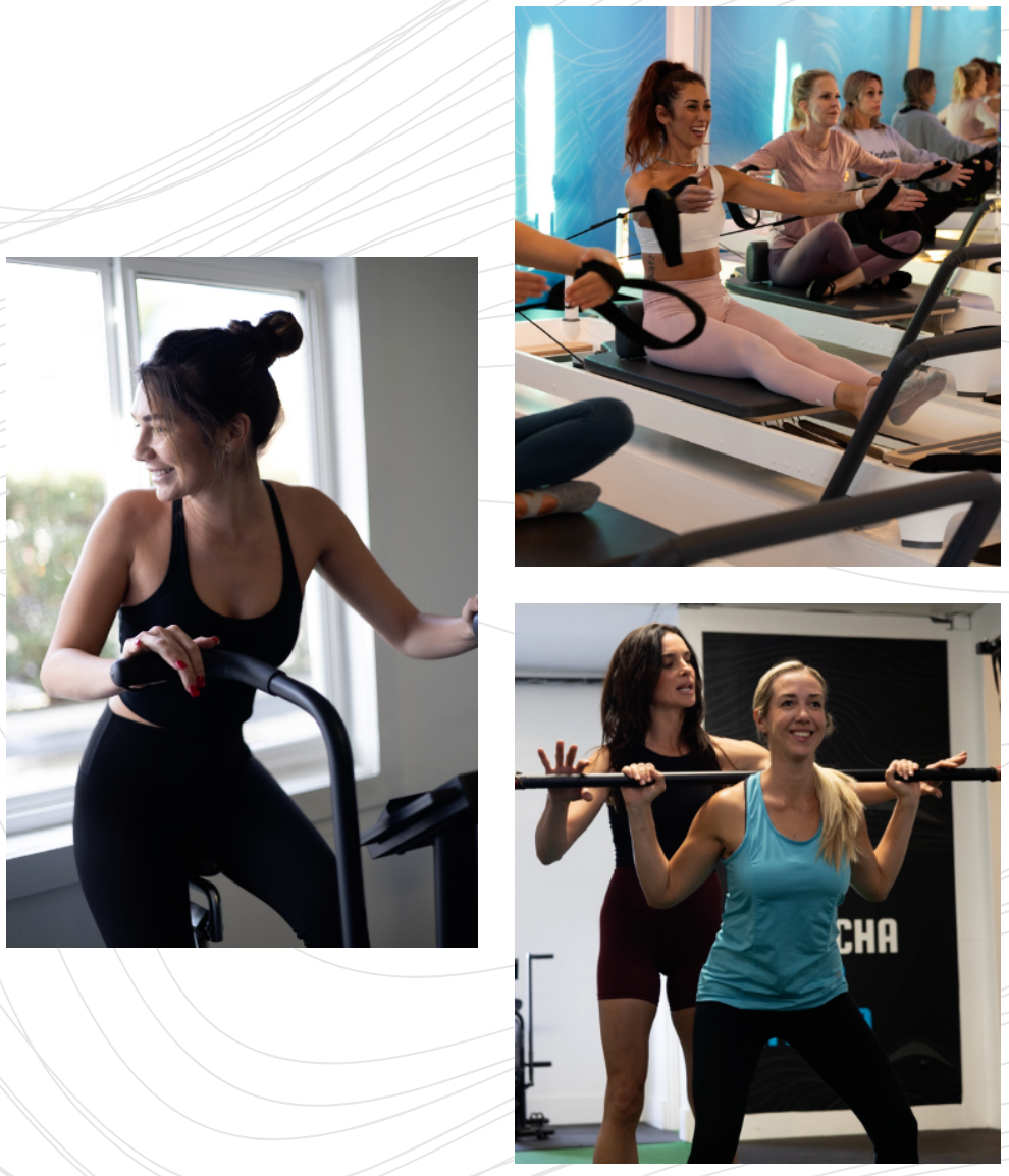 Pilates Studio Classes - Women doing Pilates exercises and reformer workouts